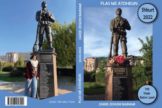 Libri flas me Atdheun, autore Zarije Zenuni Bajrami, Libra nga Zarije Zenuni Bajrami, liber historik, heroi Agim Bajrami, Zona operative e Nerodimes, Brigada 162, autore e kosoves, shkrimtare ne proze, liber 2022